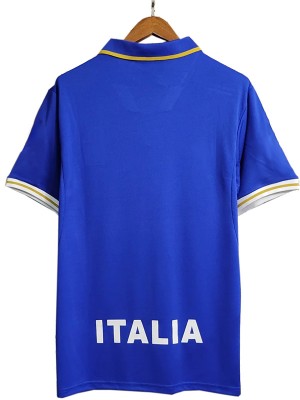 Italia maillot rétro domicile premier uniforme de football kit de football pour hommes chemise supérieure 1996-1997